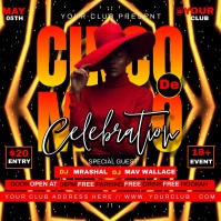 Cinco De Mayo Flyer Instagram Plasing template