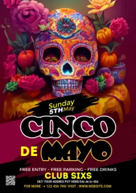 Cinco de Mayo Flyer A2 template