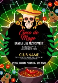 Cinco de mayo Flyer A2 template