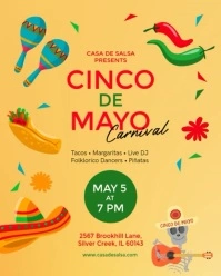 Cinco De Mayo Flyer Instagram Portrait template