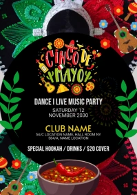 Cinco de mayo Flyer A1 template