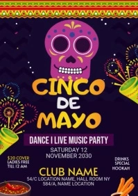 Cinco de mayo Flyer A1 template