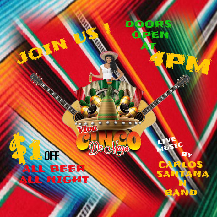 May 5th Flyer Template May 5th Flyer Template