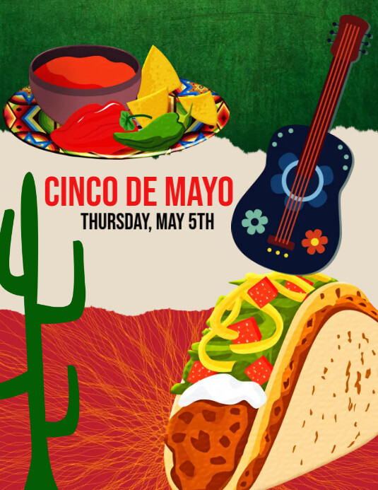 Cinco De Mayo Flyer template PosterMyWall