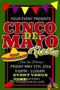 cinco de mayo poster templates postermywall