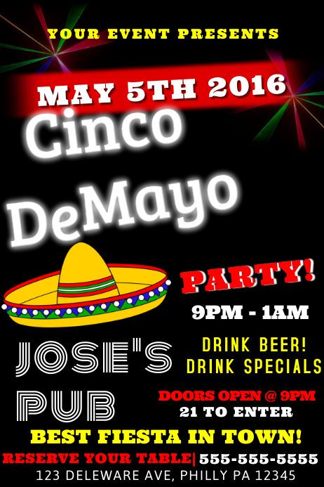 May 5th Template May 5th Template