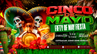 Cinco De Mayo Golden Fiesta Night YouTube-Miniaturansicht template
