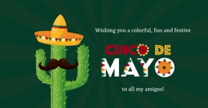 Cinco de Mayo Greetings Facebook Shared Image template
