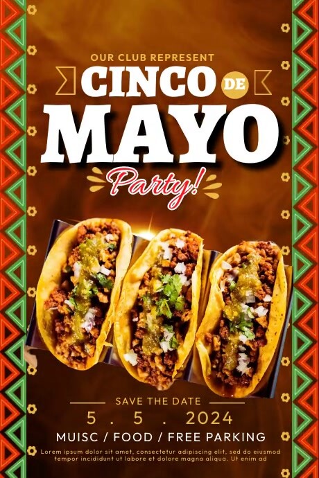 Cinco De Mayo Menu Template PosterMyWall Cinco De Mayo Menu Template PosterMyWall
