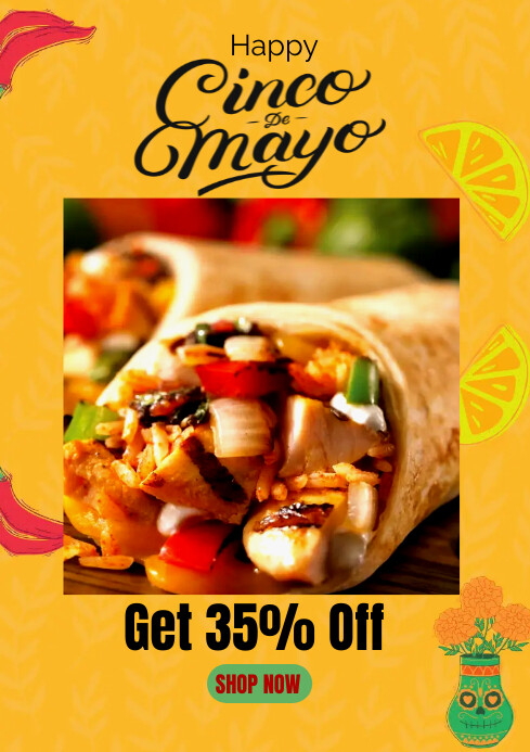 cinco de mayo menu Template PosterMyWall cinco de mayo menu Template PosterMyWall