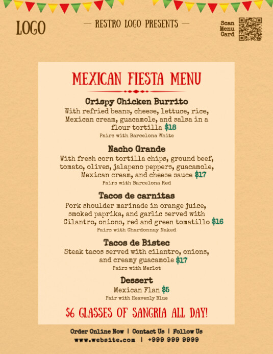 Cinco De Mayo Mexican Menu Template PosterMyWall Cinco De Mayo Mexican Menu Template PosterMyWall