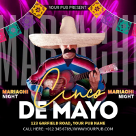 Cinco de Mayo Musical Night Instagram Post template