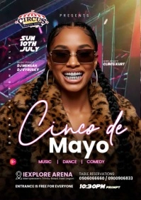 Cinco De mayo Party Ad Video A4 template