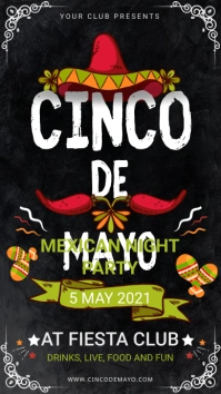 Cinco de Mayo Party at Club Digital Signage template