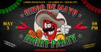 CINCO DE MAYO PARTY BANNER Facebook Shared Image template