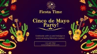 cinco de mayo party Ecrã digital (16:9) template