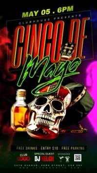 cinco de mayo party Instagram Story template