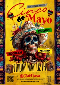 Cinco De Mayo Party A5 template