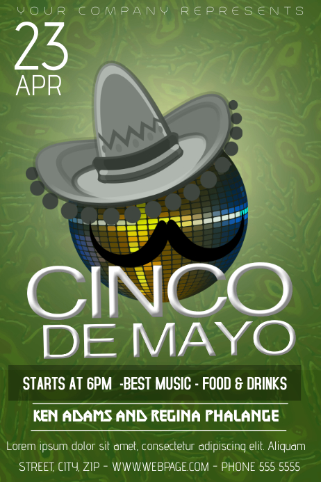Cinco De Mayo Party Fest Flyer Template Cinco De Mayo Party Fest Flyer Template