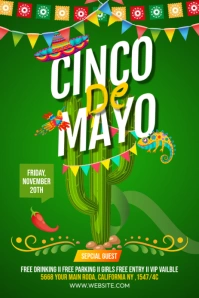 Cinco de Mayo Pinterest Graphic template