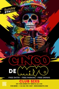 Cinco de Mayo Pinterest Graphic template
