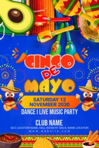 Cinco de mayo Pinterest Graphic template