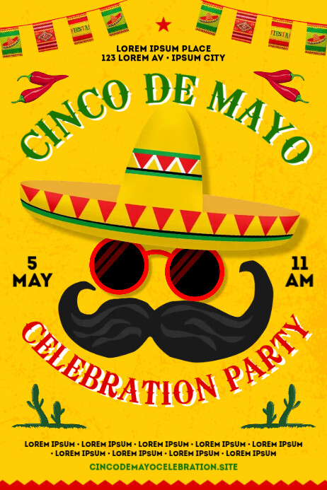 CINCO DE MAYO POSTER Template PosterMyWall