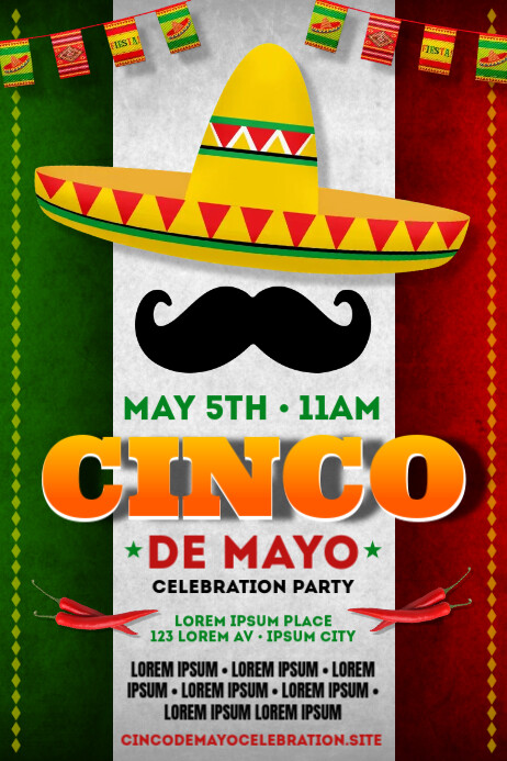 CINCO DE MAYO POSTER Template PosterMyWall
