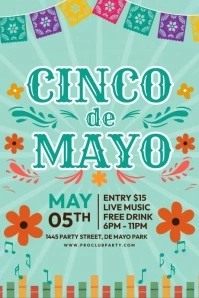 Cinco de Mayo Poster Iphosta template