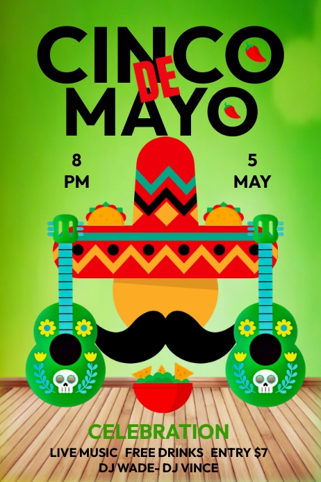 Cinco De Mayo Poster Template PosterMyWall