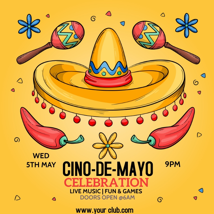 Cinco De Mayo Poster Template PosterMyWall