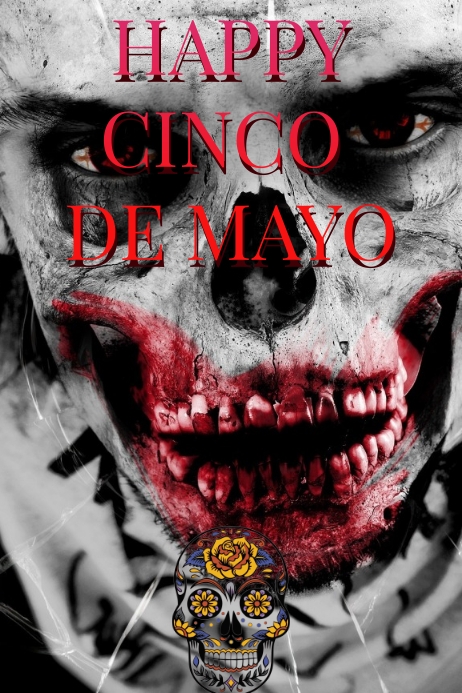 Cinco De Mayo Poster/Flyer template design Plakkaat