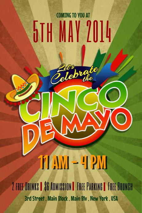 Cinco De Mayo Poster Template PosterMyWall