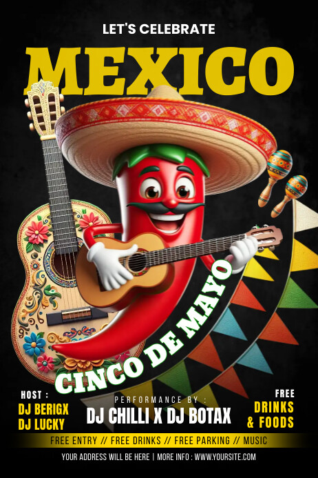 Cinco De Mayo Poster Template