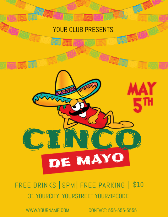 May 5th Flyer Template PosterMyWall May 5th Flyer Template PosterMyWall