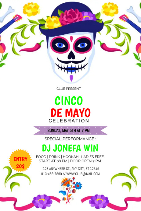 Cinco De Mayo Poster Templates Cartaz