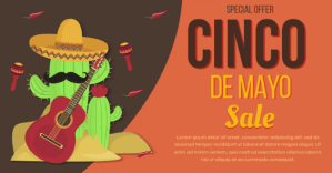 Cinco de Mayo Sale Facebook begivenhed cover template