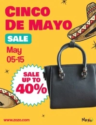 Cinco de Mayo Sale Flyer template