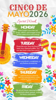 Cinco De Mayo Spirit Week Instagram-Story template