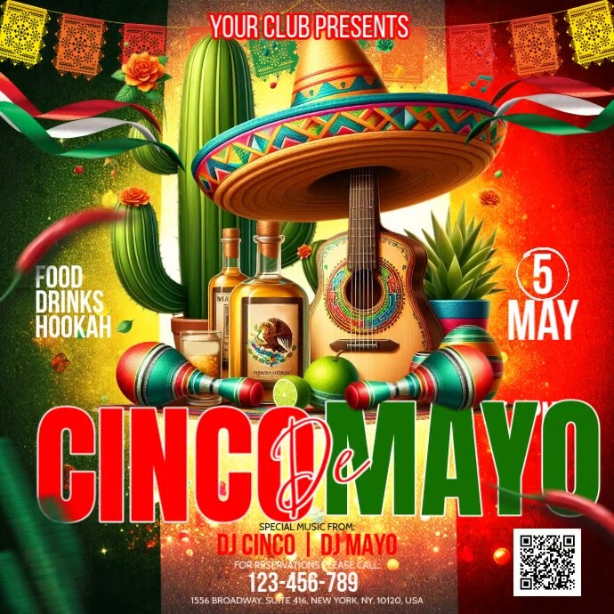 Cinco De Mayo Square (1:1) template