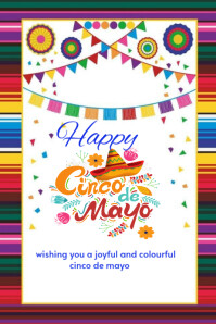 Cinco de mayo template 2025 Poster