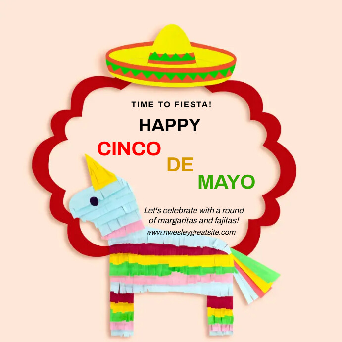 Cinco De Mayo Template Publicação no Instagram