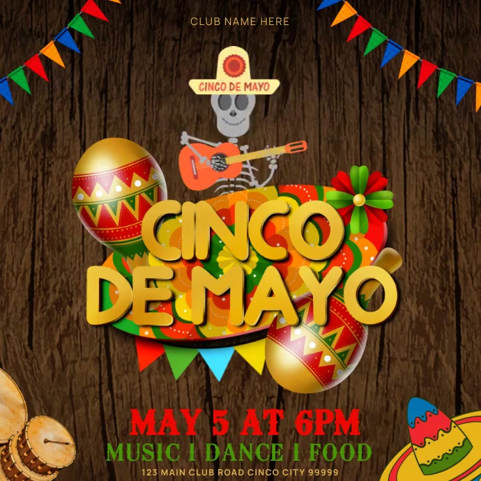 Copy of Cinco de Mayo Template PosterMyWall