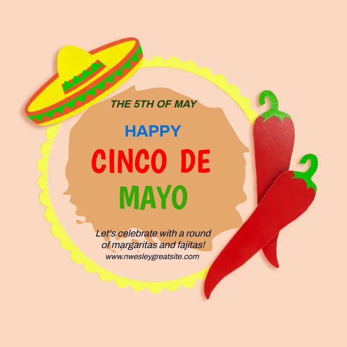 Cinco De Mayo Template Publicação no Instagram