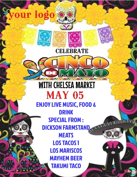 cinco de mayo template Flyer (US-Letter)