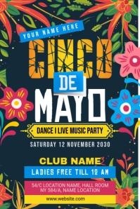 Cinco de mayo Tumblr Graphic template