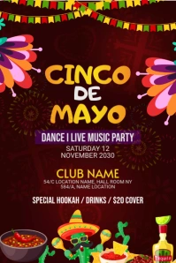Cinco de mayo Tumblr Graphic template