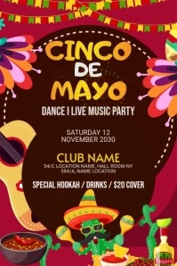 Cinco de mayo Tumblr Graphic template