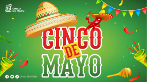 Cinco de mayo Wishes Template 数字显示屏 (16:9)