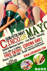 customizable design templates for cinco de mayo flyers postermywall